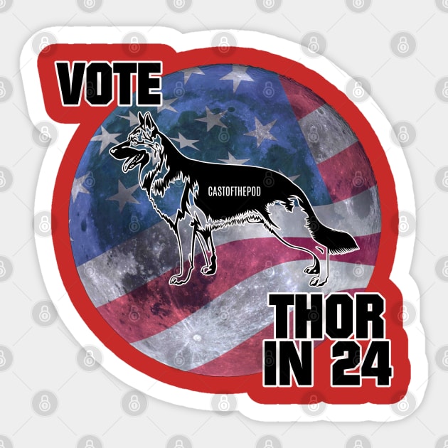 Thor in 24 Sticker by HybridMediaPro